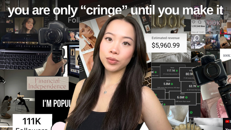 how to overcome the fear of being "cringe" & change your life with social media